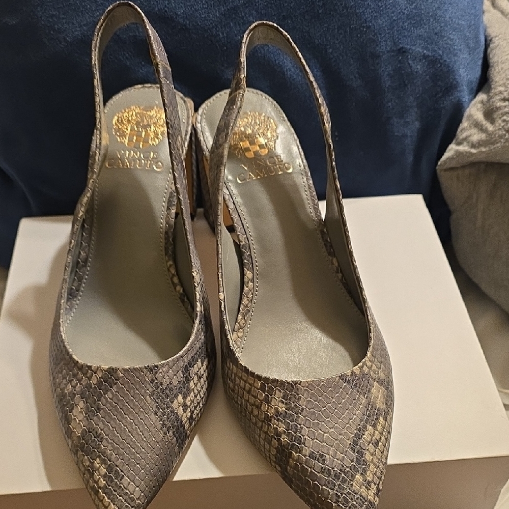 Vince Camuto Snakeskin Patterned Heels